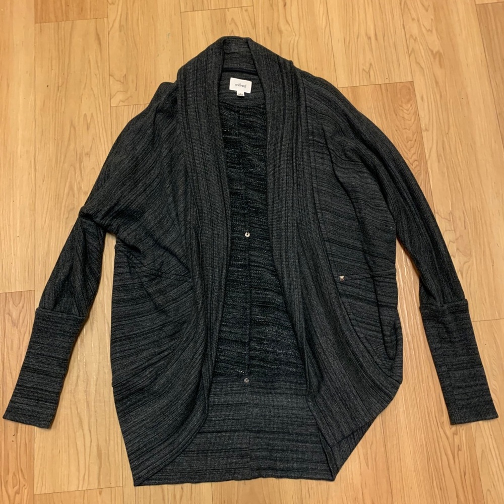 ❌SOLD❌ ✨8X HP✨ Aritzia Wilfred Diderot gray cardigan - Picture 4 of 10